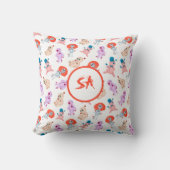 Griezelige Halloween Voodoo-poppen Rood Roze Blauw Kussen (Voorkant)