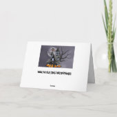 griezelige halloween wenskaart kaart (Achterkant)