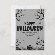 Griezelige Halloween wenskaart | Lief & Leuk Hallo