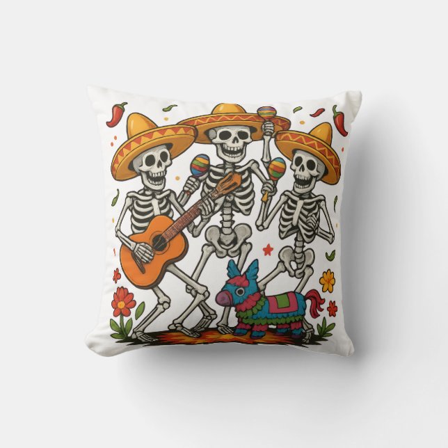 Griezelige Halloween Worp Kussen (Voorkant)