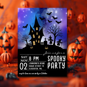 Griezelige halloweenfeest uitnodiging