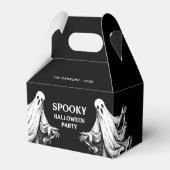 Griezelige Halloweenfeestbehandeling met spook Bedankdoosjes (Voorkant Zijde)