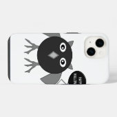 Griezelige Halloweenfeestuil iPhone Hoesje (Achterkant horizontaal)