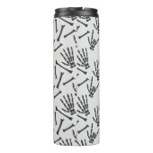 Griezelige Handen Botten Thermische Tumbler Thermosbeker (Achterkant)
