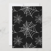 Griezelige Hek Halloween Nacht Feest Uitnodiging (Achterkant)