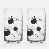 Griezelige Hekserige Esthetische Bierblik Glas (Voorkant)