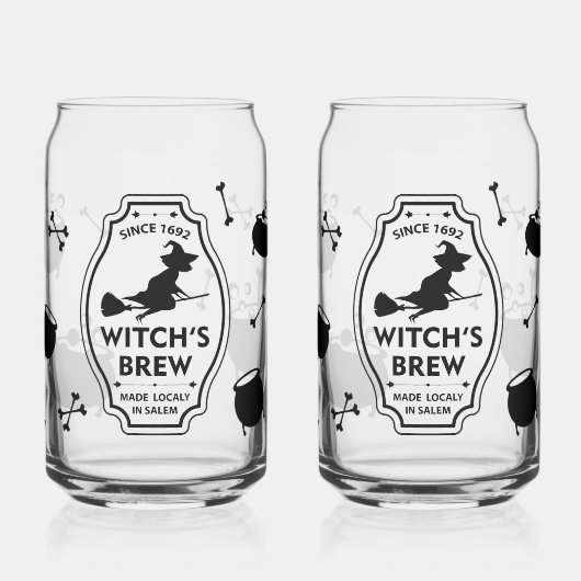 Griezelige Hekserige Esthetische Bierblik Glas (Links)