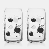 Griezelige Hekserige Esthetische Bierblik Glas (Achterkant)