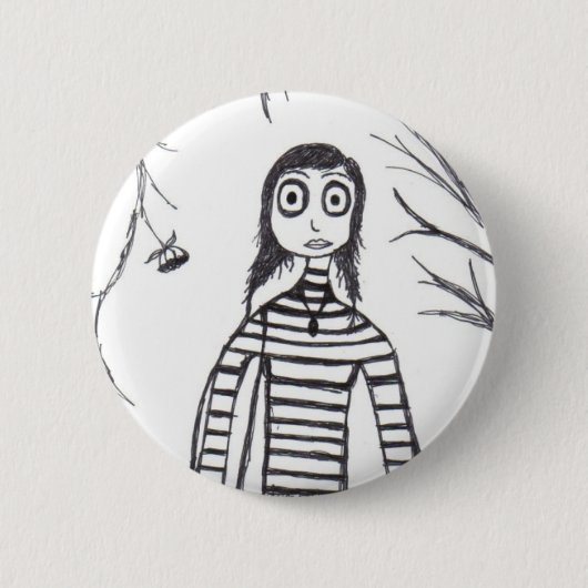 griezelige herfst ronde button 5,7 cm (Voorkant)