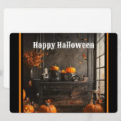 Griezelige Home Halloween Collectie Feestdagenkaart (Voorkant / Achterkant)