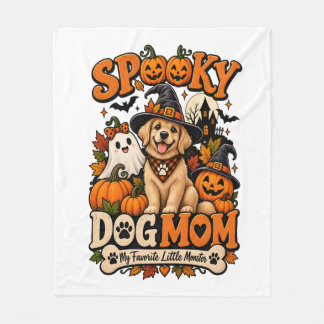 Griezelige Hond Moeder Halloween Schattige Skelet Fleece Deken