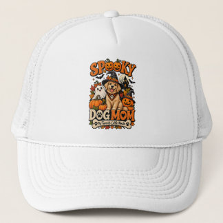Griezelige Hond Moeder Halloween Schattige Skelet Trucker Pet