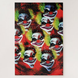 griezelige horror clown legpuzzel