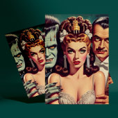 griezelige horrorkunst briefkaart