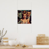  griezelige horrorkunst poster (Keuken)