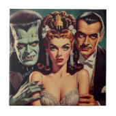 griezelige horrorkunst tegeltje (Voorkant)