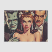  griezelige horrorkunst tissuepapier (Voorkant)