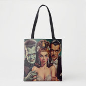  griezelige horrorkunst tote bag (Voorkant)