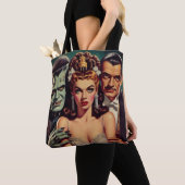 griezelige horrorkunst tote bag (Dichtbij)