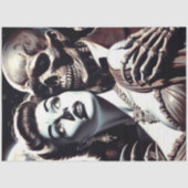  griezelige horrorvrouw tissuepapier (Voorkant)