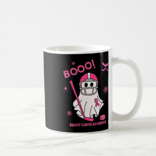 Griezelige IJshockey Halloween Borstkanker Bewustz Koffiemok