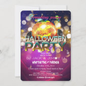 Griezelige Jack O Lantern Disco Bal Halloween Kaart (Voorkant)