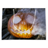 Griezelige Jack-o-lantern Groot Cadeauzakje (Voorkant)