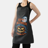 Griezelige Jack O Lantern Halloween Schort (Insitu)