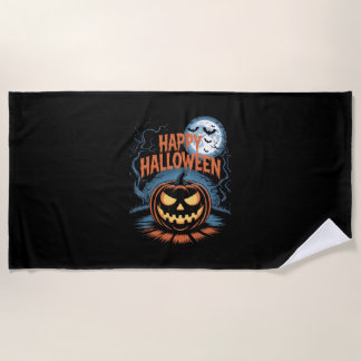 Griezelige Jack O’ Lantern Halloween Strandlaken