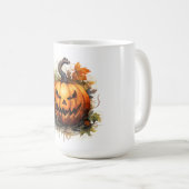 Griezelige Jack-O-Lantern Koffiemok (Voorkant rechts)