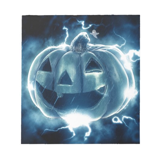Griezelige Jack-o-Lantern Notitieblok (Voorkant)