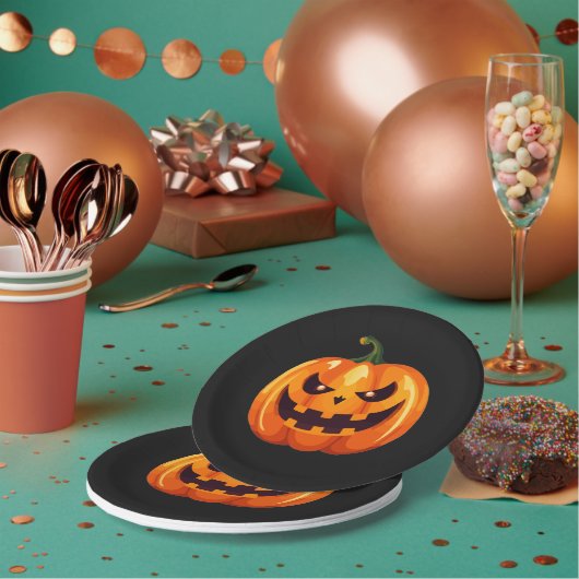 Griezelige Jack-o'-Lantern Pompoen Halloween Bord (Multi)