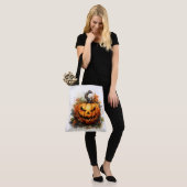 Griezelige Jack-o-Lantern Tote Bag (Op model)
