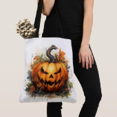Griezelige Jack-o-Lantern Tote Bag (Dichtbij)