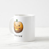 Griezelige Jack O'lantern voor Halloween Koffiemok (Voorkant links)