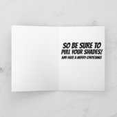 GRIEZELIGE JOE BIDEN SNIFFT KERSTKAART FEESTDAGEN KAART (Binnen)