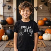 Griezelige Jongen Vintage Skelet Halloween