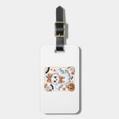 Griezelige Kant Geest Halloween Bagagelabel (Voorkant verticaal)