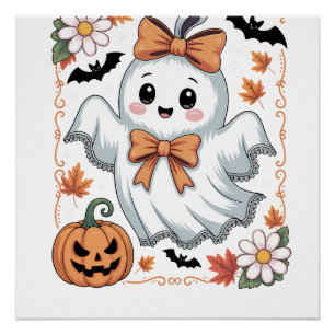 Griezelige Kant Geest Halloween Perfect Poster