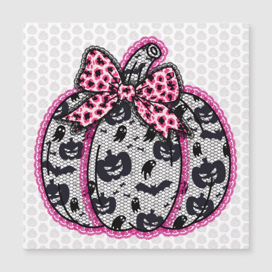 Griezelige Kanten Halloween Pompoen Coquette (Voorkant)