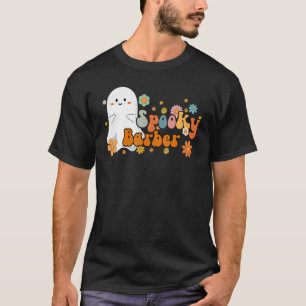 Griezelige Kapper Retro Groovy Lieve Geest Hallowe T-shirt