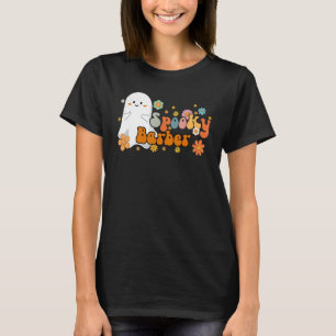 Griezelige Kapper Retro Groovy Schattig Geest Hall T-shirt