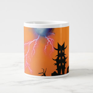 Griezelige Kasteel Silhouet Koffiemok - Donkere Es Grote Koffiekop