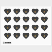 Griezelige Kat Halloween Zwarte Begraafplaats Vlee Hart Sticker (Vel)
