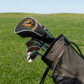 Griezelige Kat Halloween Zwarte Kerkhof Vleermuize Golfheadcover (Insitu)