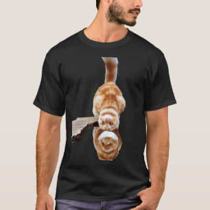 Griezelige kat illusie kitten kunstwerk t-shirt