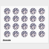 griezelige katten ronde sticker (Vel)
