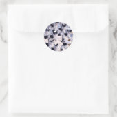 griezelige katten ronde sticker (Tas)