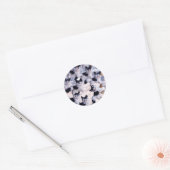 griezelige katten ronde sticker (Envelop)