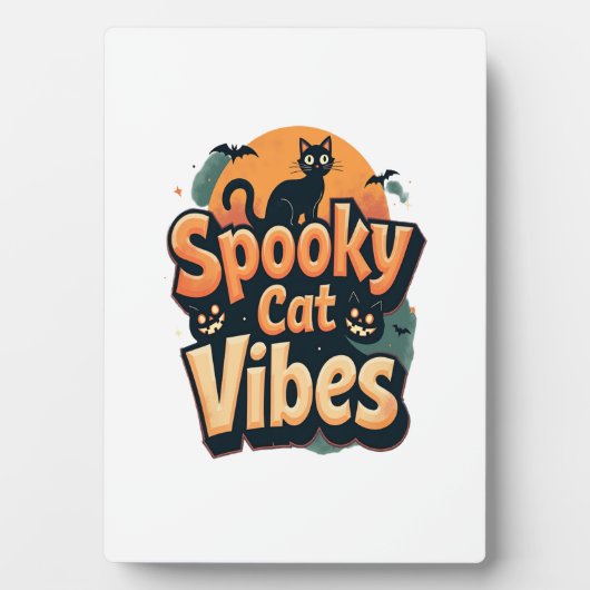 Griezelige Katten Sfeer Fotoplaat (voorkant)